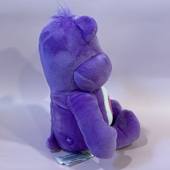 Care Bears Share Bear Purple Winking Excellent Used Condition 10” tall Soft - Picture 4 of 7